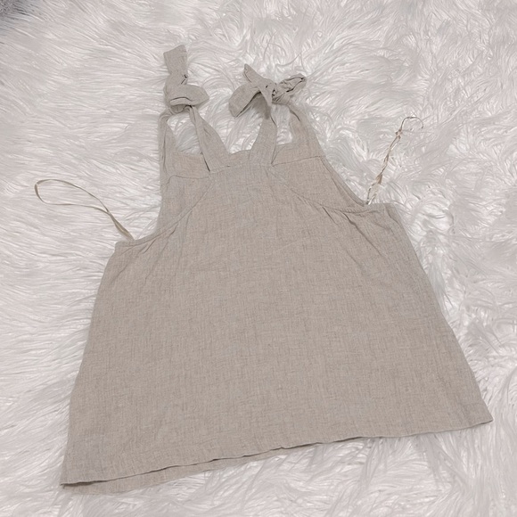 6𝒇𝒐𝒓$50 TOPSHOP Tie-up sleeve Cream too Size4 - Picture 3 of 5